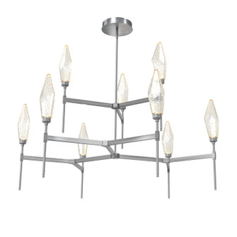 Rock Crystal LED Chandelier in Gunmetal (404|CHB0050-54-GM-CA-001-L1)