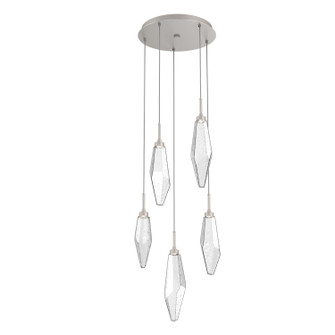 Rock Crystal LED Pendant in Beige Silver (404|CHB0050-05-BS-CC-C01-L3)