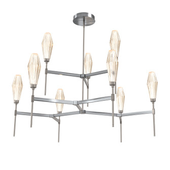 Aalto LED Chandelier in Gunmetal (404|CHB0049-54-GM-RA-001-L3)