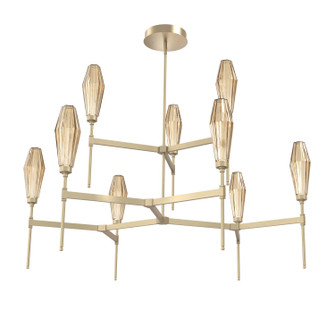 Aalto LED Chandelier in Gilded Brass (404|CHB0049-54-GB-RB-001-L1)