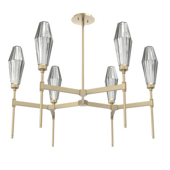 Aalto LED Chandelier in Gilded Brass (404|CHB0049-37-GB-RS-001-L1)