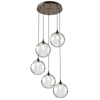 Terra Five Light Pendant in Flat Bronze (404|CHB0047-05-FB-OC-C01-E2)