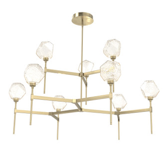 Gem LED Chandelier in Heritage Brass (404|CHB0039-55-HB-A-001-L3)