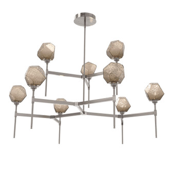 Gem LED Chandelier in Gunmetal (404|CHB0039-55-GM-B-001-L3)