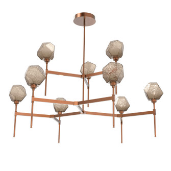 Gem LED Chandelier in Burnished Bronze (404|CHB0039-55-BB-B-001-L3)