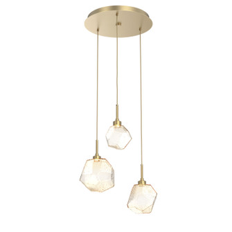 Gem LED Pendant in Gilded Brass (404|CHB0039-03-GB-A-C01-L3-RTS)