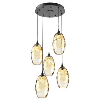 Elisse Five Light Pendant in Matte Black (404|CHB0035-05-MB-OA-C01-E2)