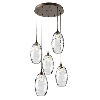 Elisse Five Light Pendant in Flat Bronze (404|CHB0035-05-FB-OC-C01-E2)