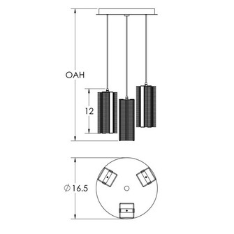 Downtown Mesh LED Pendant in Matte Black (404|CHB0020-03-MB-F-C01-L3)