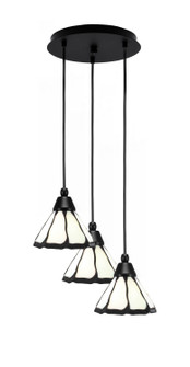 Array Three Light Pendalier in Matte Black (200|1818-MB-9125)