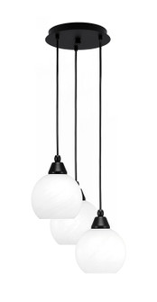 Array Three Light Pendalier in Matte Black (200|1816-MB-4101)