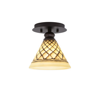 Edge One Light Semi-Flush Mount in Espresso (200|1160-ES-7185)