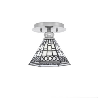 Edge One Light Semi-Flush Mount in Brushed Nickel (200|1160-BN-9105)