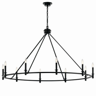 Carrick Ten Light Chandelier in Black (12|52707BK)