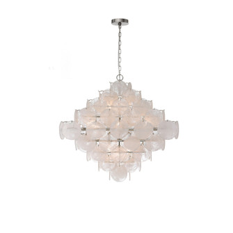 Jacobella 16 Light Chandelier in Warm Brass (374|H24104-16BN)