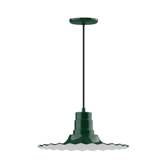 Radial One Light Pendant in Forest Green (518|PEB159-42-C26)