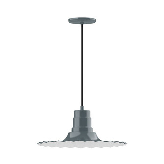 Radial One Light Pendant in Slate Gray (518|PEB159-40-C22-G05)