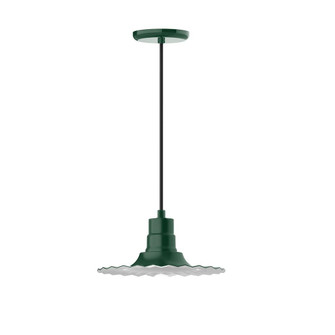 Radial One Light Pendant in Forest Green (518|PEB158-42-C24-G06)