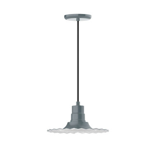 Radial One Light Pendant in Slate Gray (518|PEB158-40-G06)