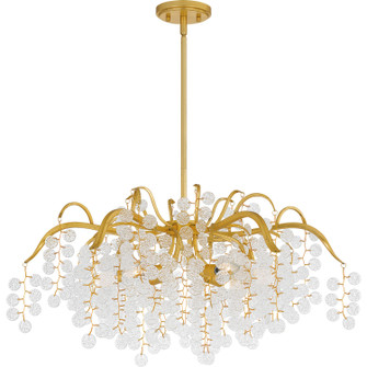 Maple Six Light Chandelier in Gold Leaf (10|MAP5028GFL)