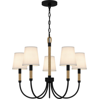 Bayside Five Light Chandelier in Matte Black (10|BYL5025MBK)