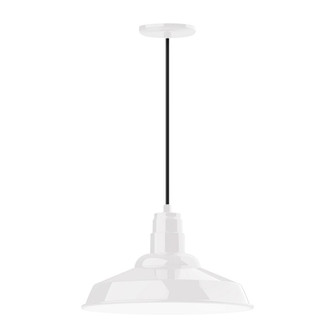 Warehouse One Light Pendant in White (518|PEB184-44-C27-G05)