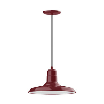 Warehouse One Light Pendant in Barn Red (518|PEB183-55-C22-W14)