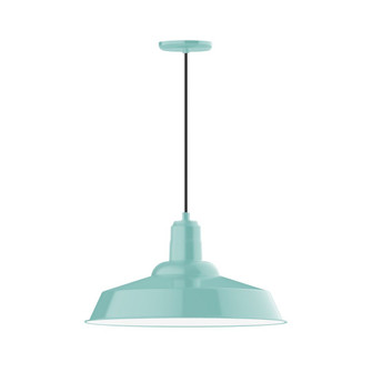 Warehouse One Light Pendant in Sea Green (518|PEB186-48-C27)