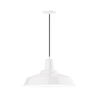 Warehouse One Light Pendant in White (518|PEB186-44-C22-G06)