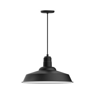 Warehouse One Light Pendant in Black (518|PEB186-41-C27-G06)