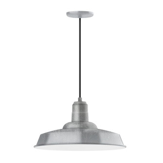 Warehouse One Light Pendant in Painted Galvanized (518|PEB185-49-W18)