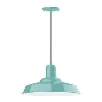 Warehouse LED Pendant in Sea Green (518|PEB185-48-L13)