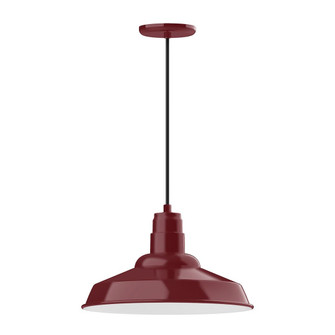 Warehouse One Light Pendant in Barn Red (518|PEB184-55-C26-W16)