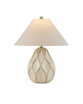 One Light Table Lamp in Beige/Dark Brown/Light Antique Brass (142|6000-0941)