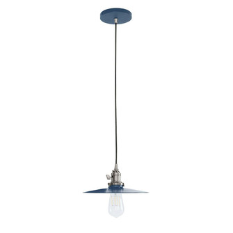 Uno One Light Pendant in Navy with Brushed Nickel (518|PEB403-50-96-C27)
