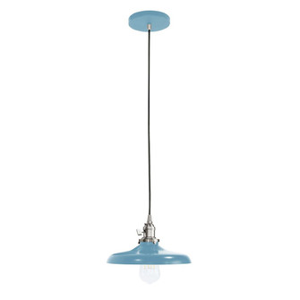 Uno One Light Pendant in Light Blue with Brushed Nickel (518|PEB401-54-96-C25)
