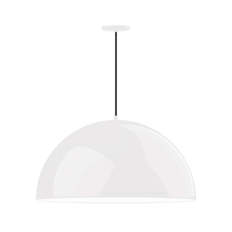 XL Choices One Light Pendant in White with White Interior (518|PEB230-44-44-C12)