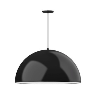 XL Choices One Light Pendant in Black with White Interior (518|PEB230-41-44-C04)