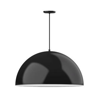 XL Choices One Light Pendant in Black with White Interior (518|PEB230-41-44-C02)