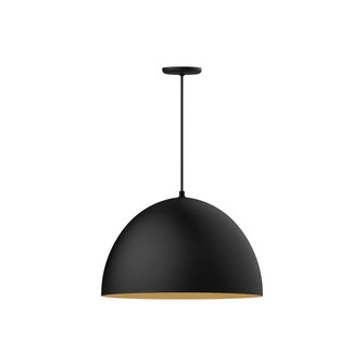 XL Choices One Light Pendant in Black with Gold Matte Interior (518|PEB213-41-75-C27)