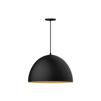 XL Choices LED Pendant in Black with Gold Matte Interior (518|PEB213-41-75-C24-L14)