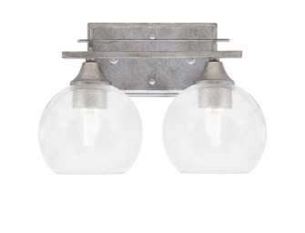 Uptowne Two Light Bathroom Lighting in Aged Silver (200|132-AS-4100)