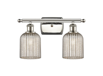 Ballston Two Light Bath Vanity in Polished Nickel (405|516-2W-PN-G559-5ME)