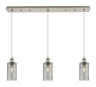 Downtown Urban Three Light Linear Pendant in Brushed Satin Nickel (405|123B-3P-SN-G434-7SM)