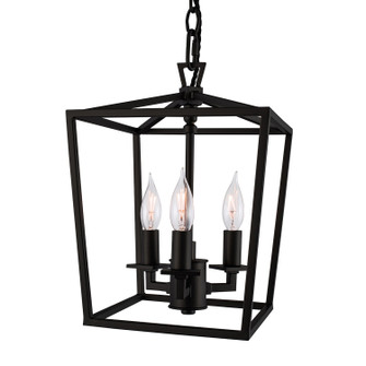Cage Three Light Pendant in Matte Black (45|1084-MB-NG)