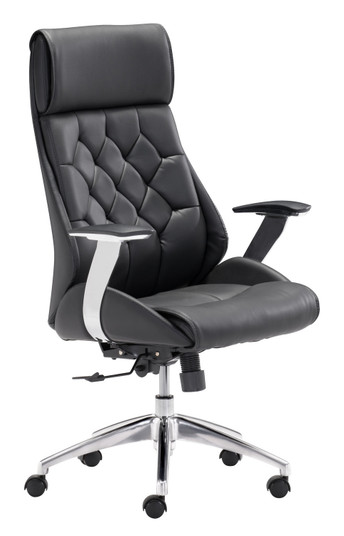 Boutique Office Chair in Black, Silver (339|205890)