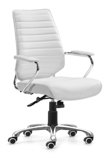 Enterprise Office Chair in White, Chrome (339|205165)