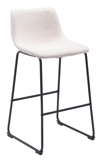 Smart Bar Chair (Set of 2) in Ivory, Black (339|109653)