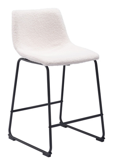 Smart Counter Chair (Set of 2) in Ivory, Black (339|109652)