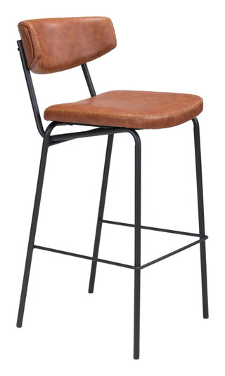 Sharon Bar Chair (Set of 4) in Vintage Brown, Black (339|109589)